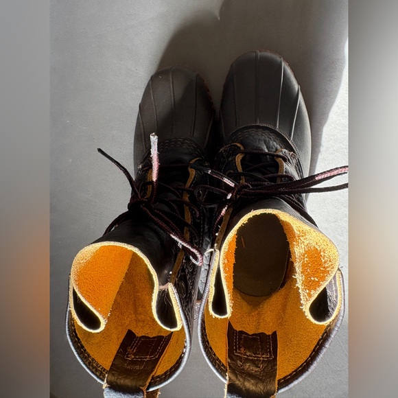 L.L. Bean Boots 8” Bison Brown/Brick Red - Picture 3 of 7